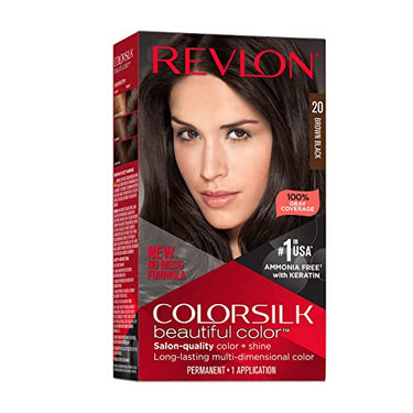 Revlon Colorsilk Beautiful Color – 20 Brown Black – Ammonia-Free - ANNS BEAUTY SUPPLY